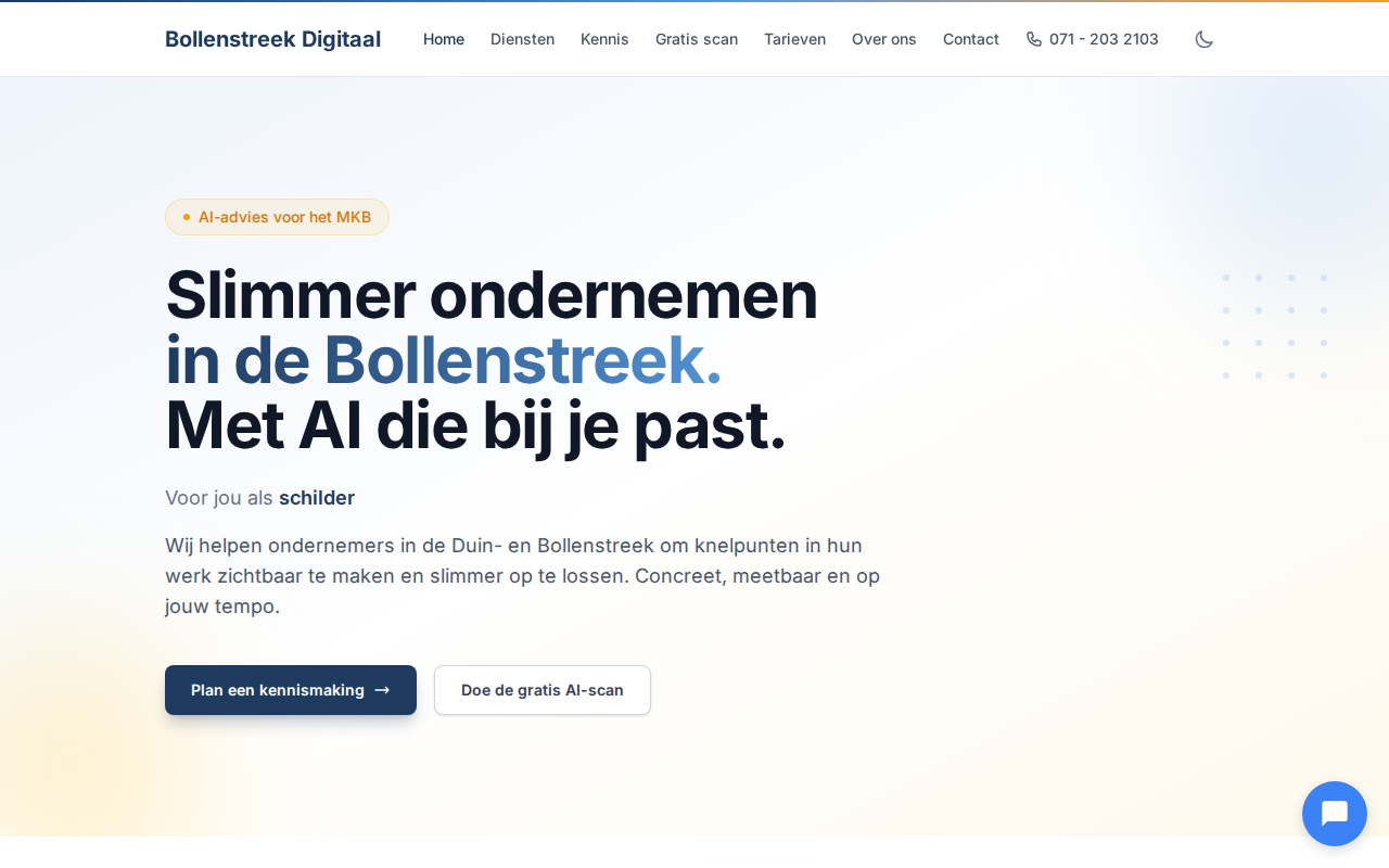 Screenshot van Bollenstreek Digitaal