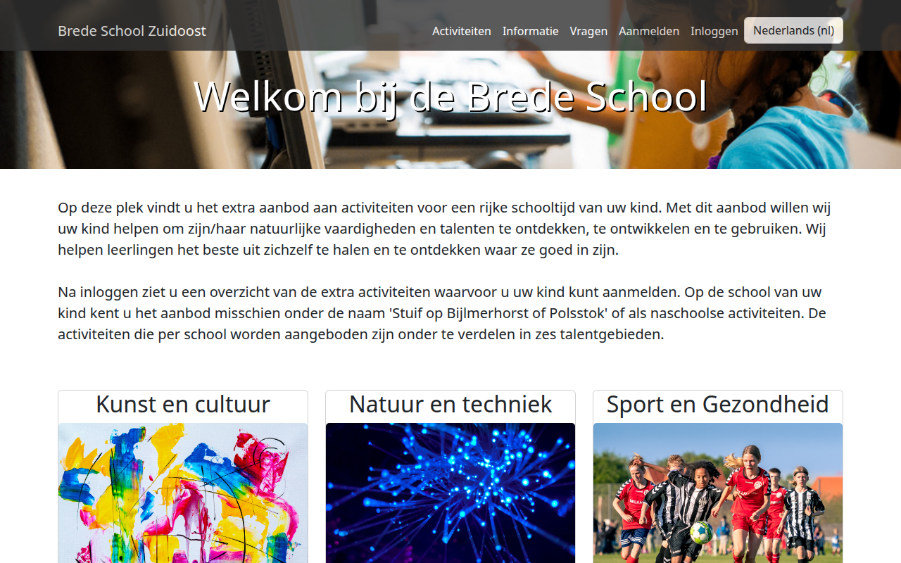Screenshot van Brede School Zuidoost