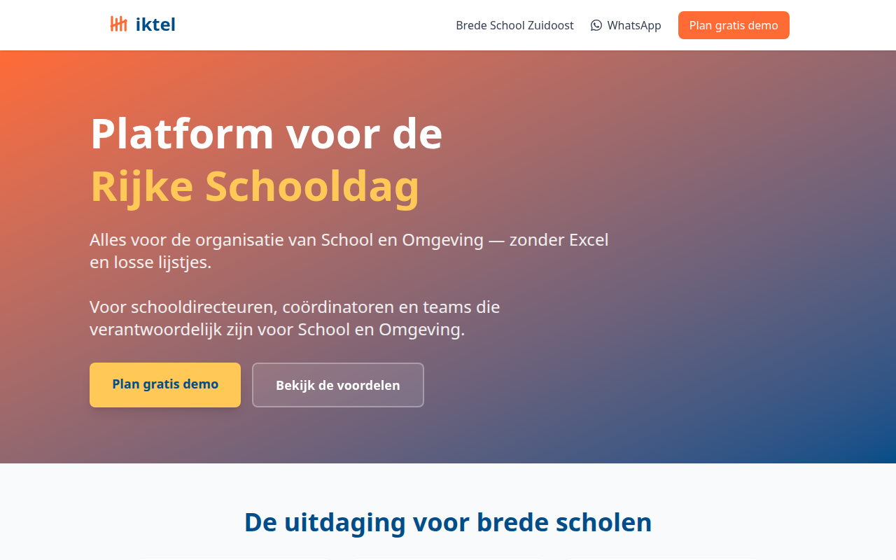 Screenshot van iktel.nl