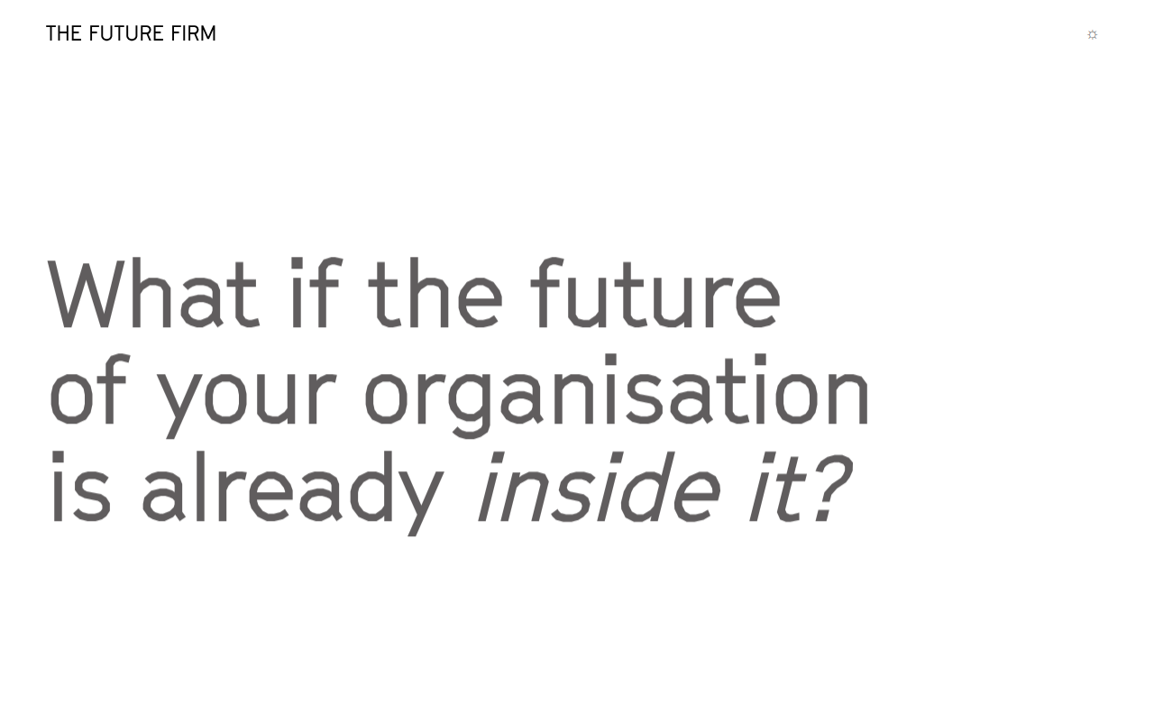 Screenshot van The Future Firm